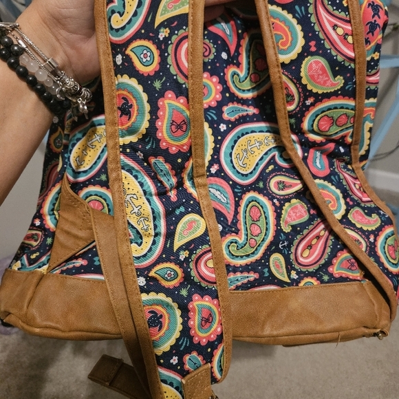 Simply Southern Bag Paisley Multi-Pocket Backpack Full Size - Picture 2 of 4